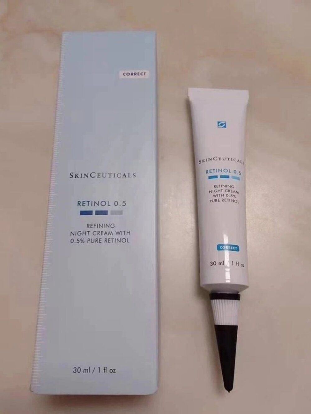 SkinCeuticals Retinol 0.5 Refining Night Cream 0.5% Pure Retinol 1 Oz Sealed
